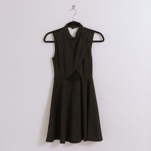 High Neck Lulus Dress in Black